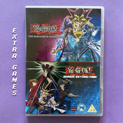 Yu-Gi-Oh! The Dark Side of Dimensions & Bonds Beyond Time 2-Movie DVD like new