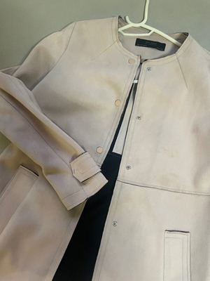 Πανοφωρι καστορ παστελ ροζ μεταχειρισμένο Zara μέγεθος S