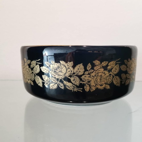 Porcelain cup/bowl vintage used with 24k gold decoration