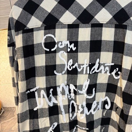 Zara checked shirt like new, size M, black and white