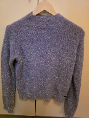 Πουλόβερ BSB μωβ σαν καινούργιο, fluffy, μέγεθος Μ