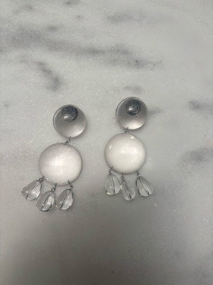 Earrings transparent new