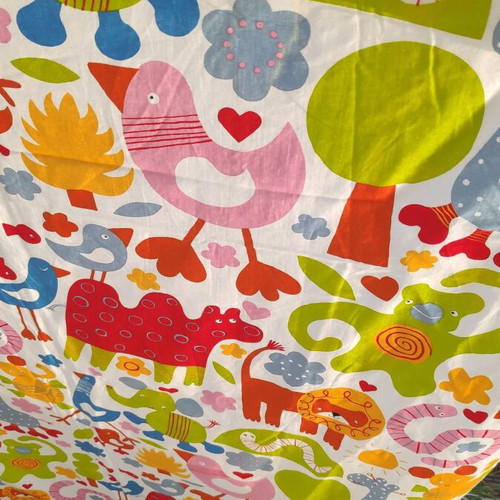 IKEA Animal Zoo cotton fabric new 1.20x3.00m Eva Lundgreen 2008