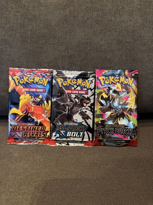 Pokemon TCG boosters πακέτο καινούργιο, Destined Rivals, Black Bolt, Pitch Black