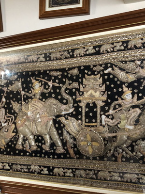 Handmade painting from India 1.65×1.90
