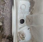 Sink with pedestal