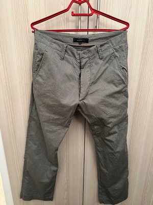 Men's striped gray fabric pants used, Badila Men, size S-M