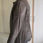 Leather coat brown medium used