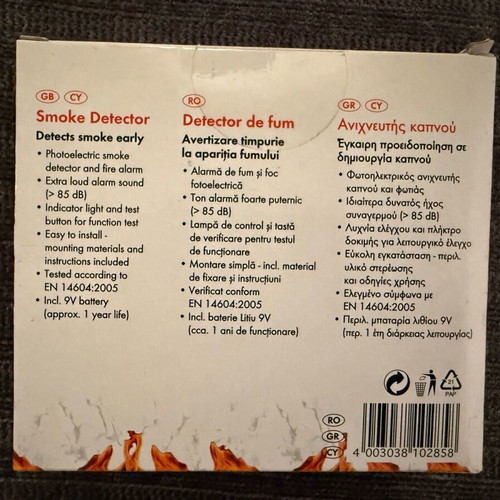 Smoke detector new, brand new unused