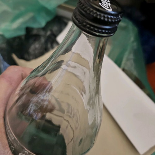Γυάλινο μπουκάλι Coca Cola Zero 1 λίτρου σαν καινούργιο, σπάνιο