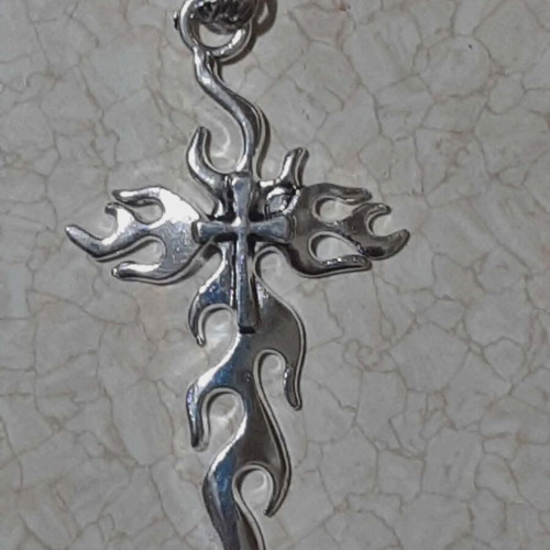 Men's and Women's Gothic Cross in Steel new