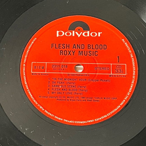 ROXY MUSIC - Flesh+Blood