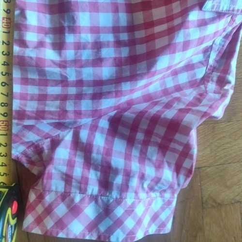 Cotton women's shirt Milano Italy pink and white like new, sizes L/XL