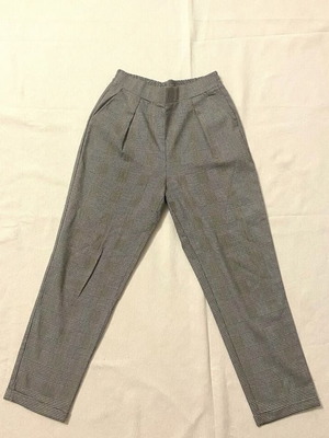Stradivarius checked pants like new, black and grey, size S