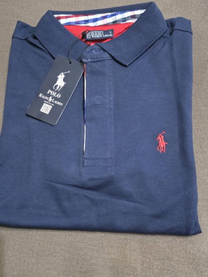 Ralph Lauren men's short-sleeve polo shirt L, dark blue