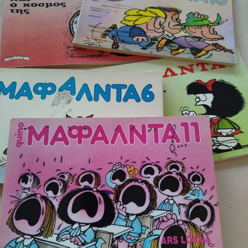 Mafalda comics set of 5 by Quino like new