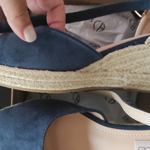 Comfort shoes size 40 like new, blue sandals platforms