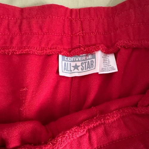 Converse All Star sweatpants large used, red