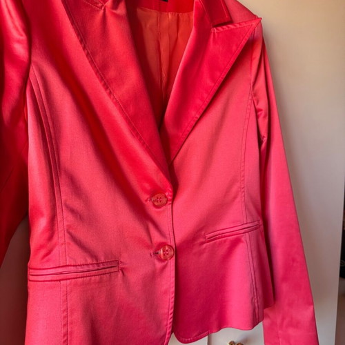 Forel shiny fuchsia jacket size 48 like new