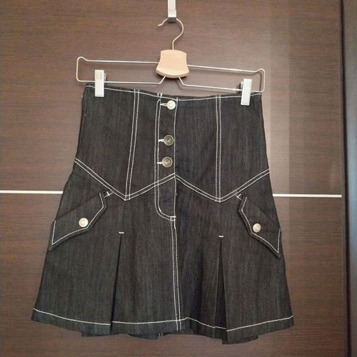 Denim skirt almost like new, gray, size M