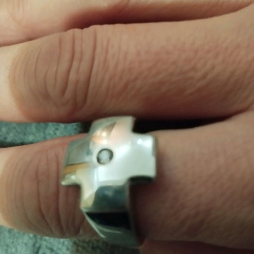 Two steel women's rings used, pack