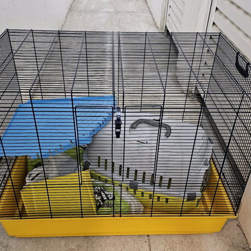 Cage for chinchillas, rabbits and hamsters used