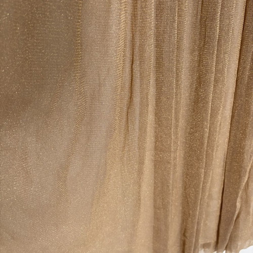 Rare maxi gold dress new, lined, deep neckline