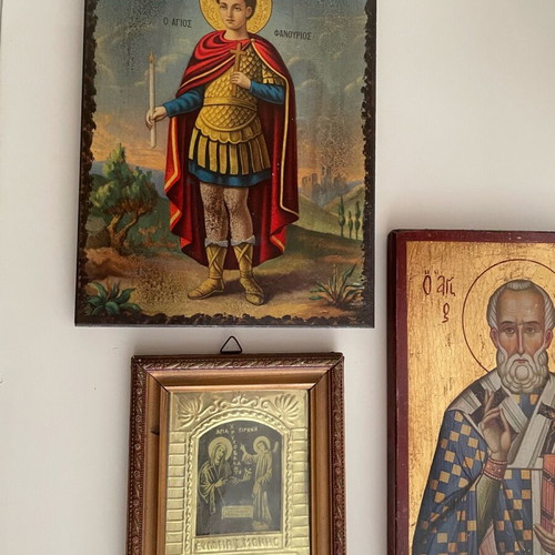Religious icons used, all together, excellent condition
