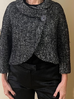 Zara Woman jacket new, black and white, size M