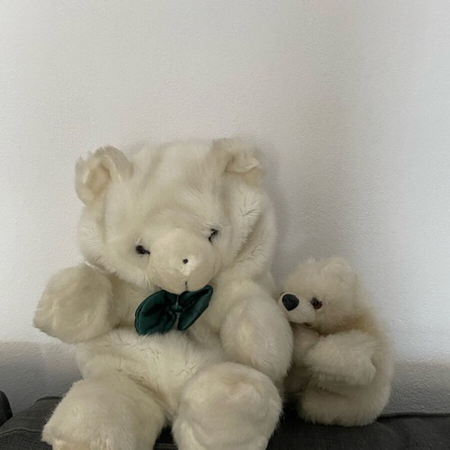 German vintage teddy bears used, pack of 2 pieces
