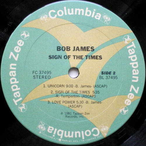 Bob James Sign of the Times vinyl record used, R&B Soul