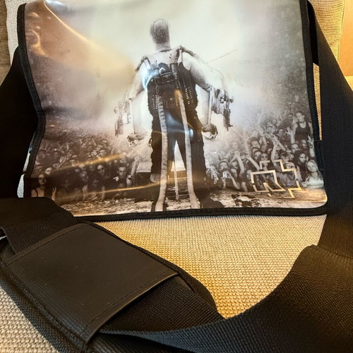 Rammstein shoulder bag like new, black