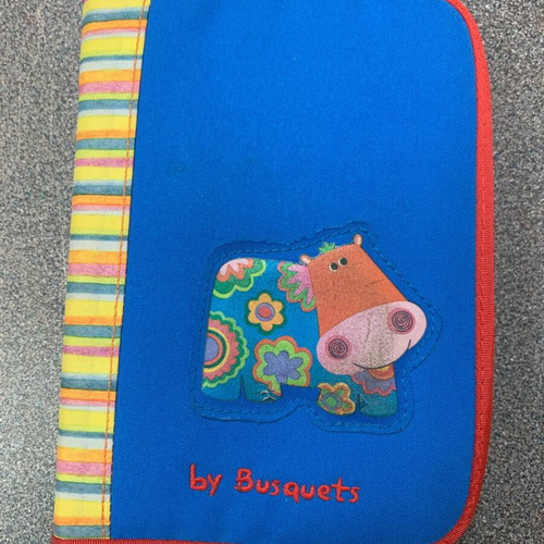 Busquets Y2K pencil case with school supplies