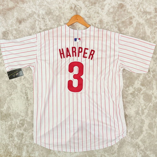 MLB Jersey Phillies 3 Harper new, large size