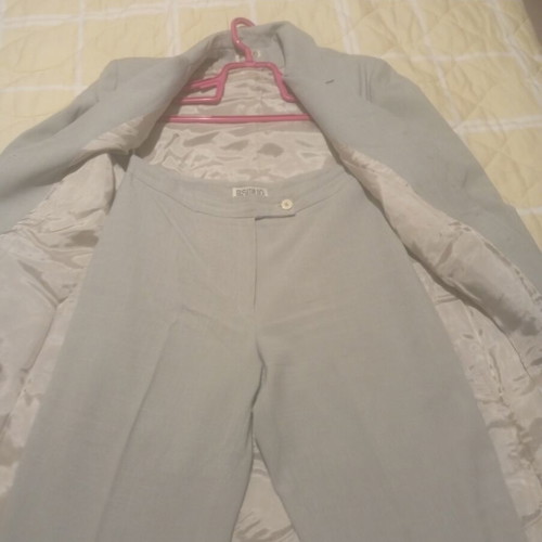 Positivo suit like new, long jacket large, straight pants XL