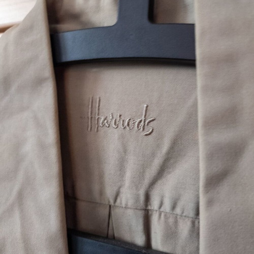 Harrods modern men's shirt beige/khaki very light size L used