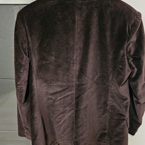 Velvet brown Mandarino jacket for 14 years, new unisex