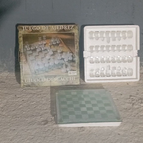 Glass chess new set 25x25