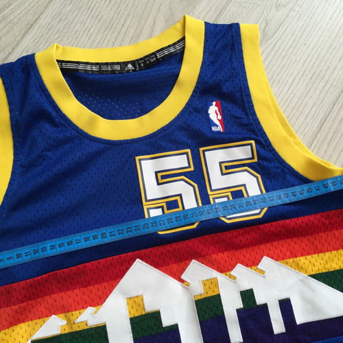 Adidas Denver Nuggets Dikembe Mutombo #55 Hardwood Jersey Shirt 2014 like new