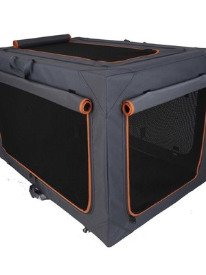Foldable dog crate XL like new, nylon