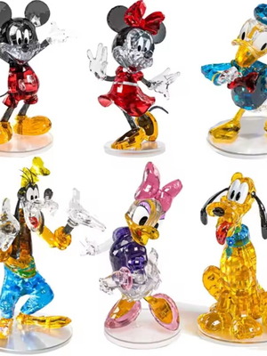 Disney Crystal figures set of 6, new