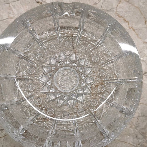 Handmade Bohemian Crystal Ashtrays like new, set of 2 pieces
