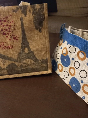 Handbags new, set of 2 straw bags