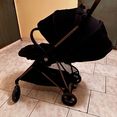 Cybex Melio Carbon Moon Black baby stroller, ultra light 6kg