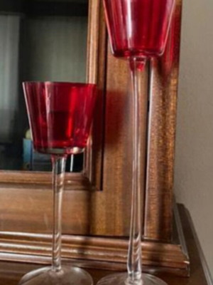 Two decorative candlesticks like new