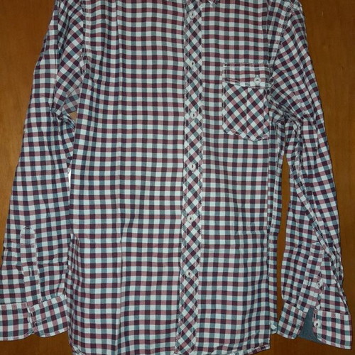 North Coast checked shirt like new, blue and red
