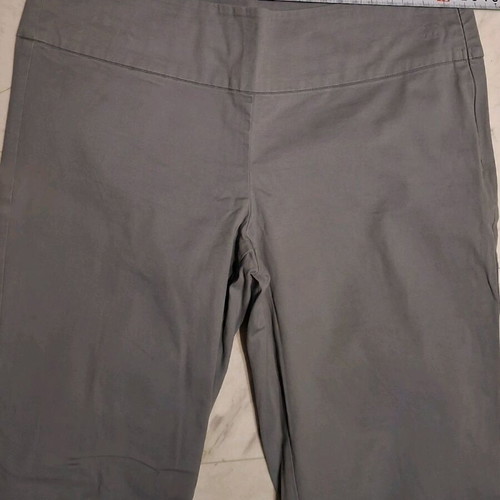Benetton women's gray pants like new, side zipper, elastic waist