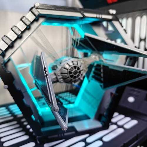 Star Wars Diorama Tensegrity TIE Fighter with LED Light