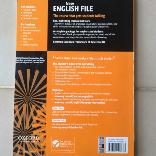 New English File Upper-Intermediate books with CD like new