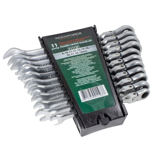 RockForce flexible ratchet wrench set 11 pieces new
